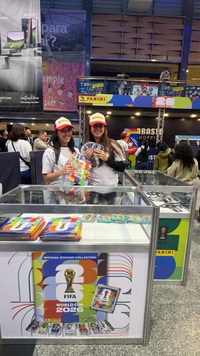 Panini y Fancity presentan los stands de figuritas del Mundial en shoppings de Buenos Aires